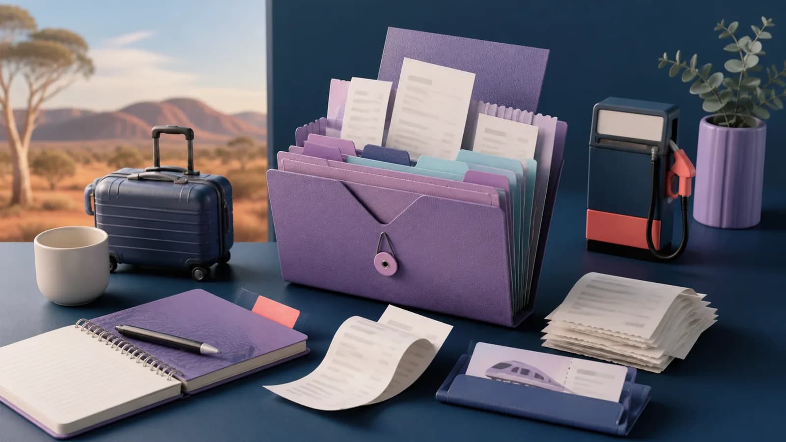 Organising Receipts from an Australian Regional Business Trip