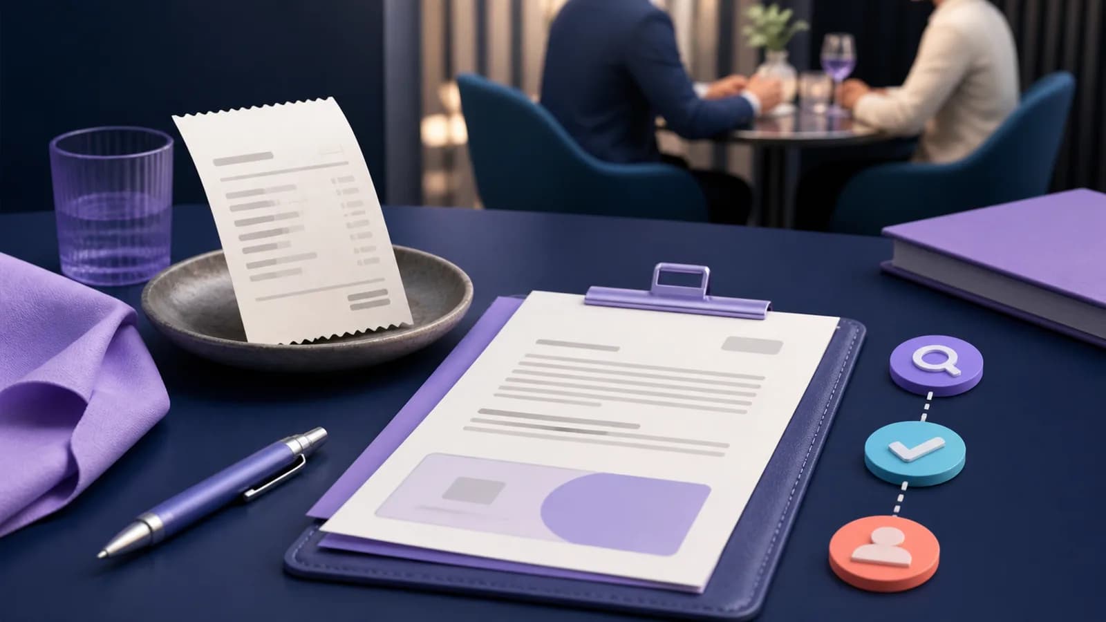 Un flujo verificable para tickets de comidas con clientes
