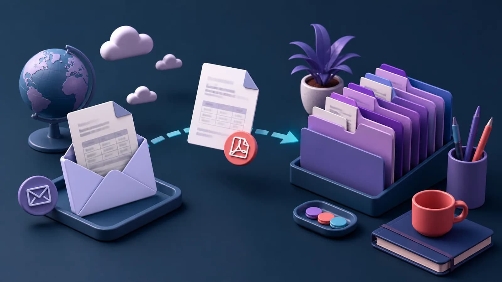 Organizar facturas PDF de proveedores extranjeros