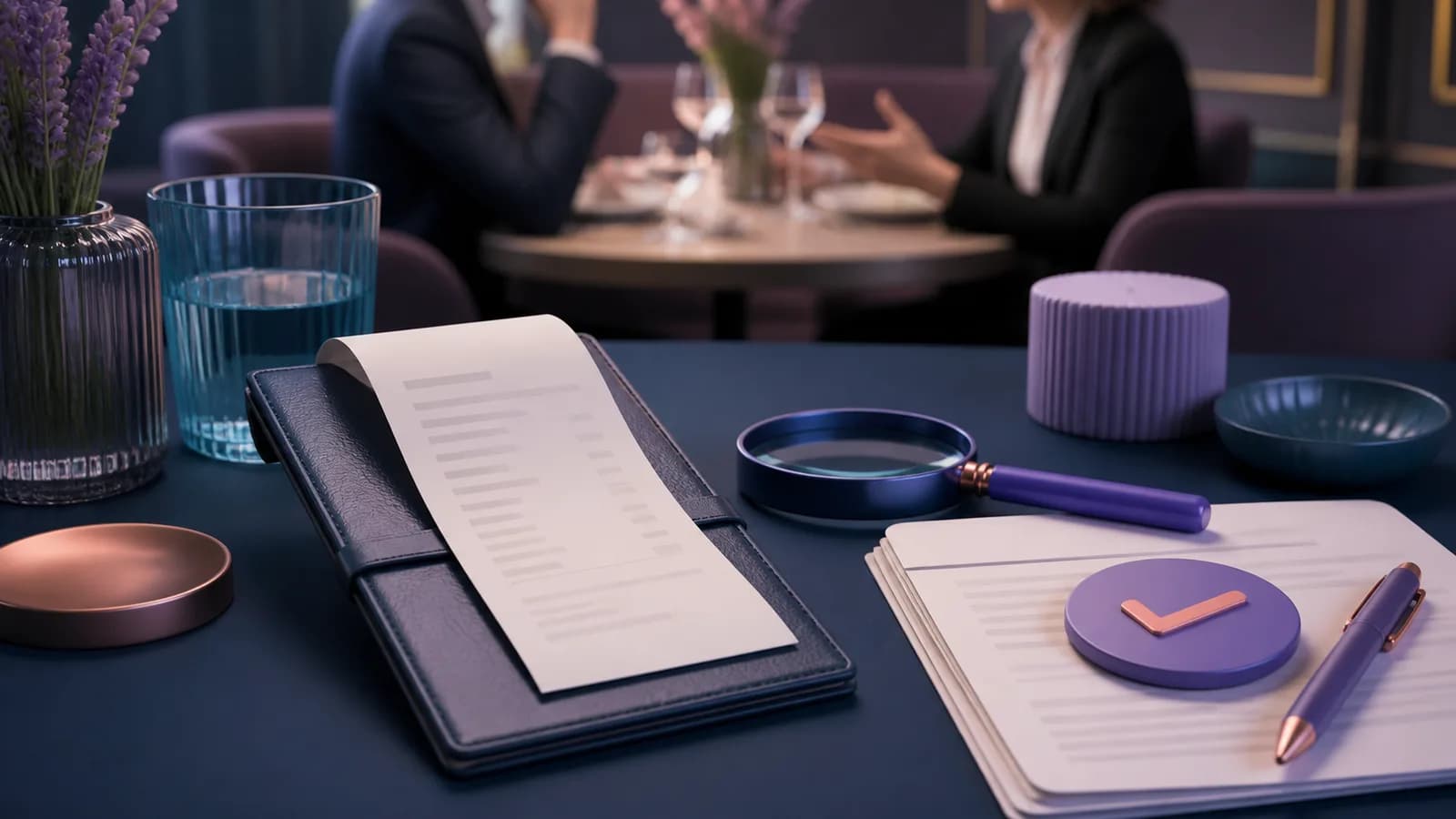 Vérifier les additions de repas avec un client